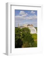 Aerial view of the 2007 restored Virginia State Capitol, designed by Thomas Jefferson who was in...-null-Framed Photographic Print