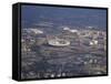 Aerial View of the 2012 Olympic Stadium, Stratford, East End, London, England, United Kingdom, Euro-Peter Barritt-Framed Stretched Canvas
