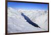 Aerial View of the Alpine Lago Di Lei Surrounded by Snow, Val Di Lei, Chiavenna-Roberto Moiola-Framed Photographic Print