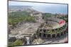 Aerial View of the Amphitheater in Side, Antalya, Turkey-Ali Kabas-Mounted Photographic Print