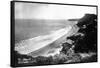 Aerial View of the Beach Front - Bolinas, CA-Lantern Press-Framed Stretched Canvas