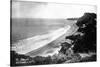 Aerial View of the Beach Front - Bolinas, CA-Lantern Press-Stretched Canvas