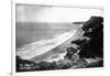 Aerial View of the Beach Front - Bolinas, CA-Lantern Press-Framed Art Print