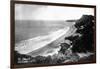 Aerial View of the Beach Front - Bolinas, CA-Lantern Press-Framed Art Print