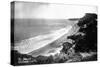 Aerial View of the Beach Front - Bolinas, CA-Lantern Press-Stretched Canvas