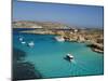 Aerial View of the Blue Lagoon, Comino Island, Malta, Mediterranean, Europe-Tondini Nico-Mounted Premium Photographic Print