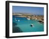 Aerial View of the Blue Lagoon, Comino Island, Malta, Mediterranean, Europe-Tondini Nico-Framed Photographic Print