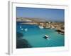 Aerial View of the Blue Lagoon, Comino Island, Malta, Mediterranean, Europe-Tondini Nico-Framed Photographic Print