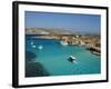 Aerial View of the Blue Lagoon, Comino Island, Malta, Mediterranean, Europe-Tondini Nico-Framed Photographic Print