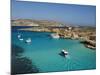 Aerial View of the Blue Lagoon, Comino Island, Malta, Mediterranean, Europe-Tondini Nico-Mounted Photographic Print