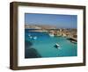 Aerial View of the Blue Lagoon, Comino Island, Malta, Mediterranean, Europe-Tondini Nico-Framed Photographic Print