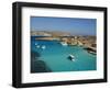 Aerial View of the Blue Lagoon, Comino Island, Malta, Mediterranean, Europe-Tondini Nico-Framed Photographic Print