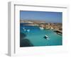 Aerial View of the Blue Lagoon, Comino Island, Malta, Mediterranean, Europe-Tondini Nico-Framed Photographic Print