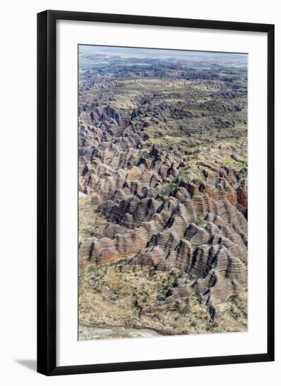 Aerial View of the Bungle Bungle, Purnululu National Parkkimberley, Western Australia-Michael Nolan-Framed Photographic Print