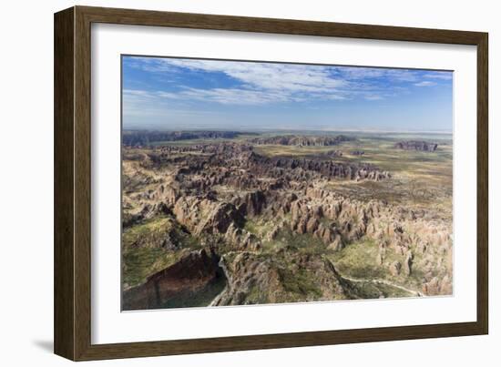 Aerial View of the Bungle Bungle, Purnululu National Parkkimberley, Western Australia-Michael Nolan-Framed Photographic Print