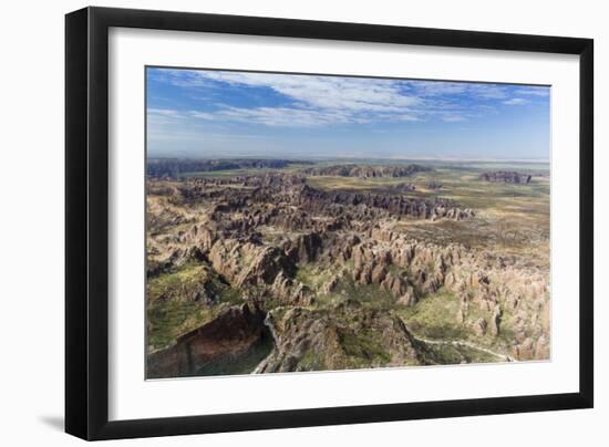 Aerial View of the Bungle Bungle, Purnululu National Parkkimberley, Western Australia-Michael Nolan-Framed Photographic Print