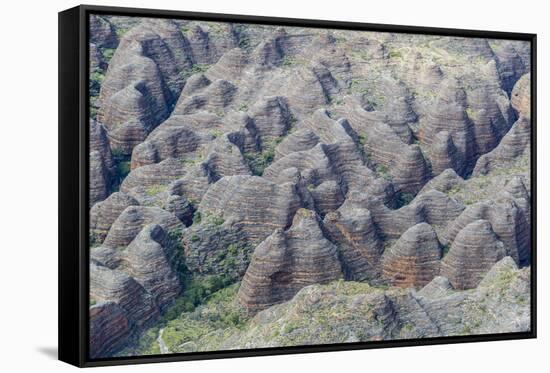 Aerial View of the Bungle Bungle, Purnululu National Parkkimberley, Western Australia-Michael Nolan-Framed Stretched Canvas