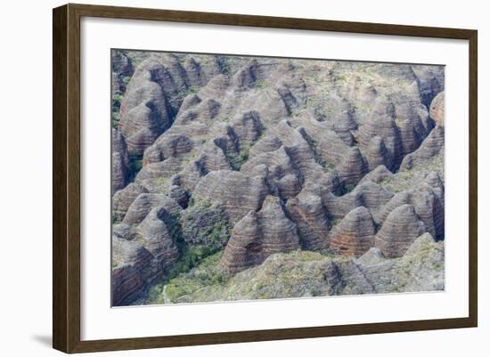 Aerial View of the Bungle Bungle, Purnululu National Parkkimberley, Western Australia-Michael Nolan-Framed Photographic Print