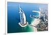 Aerial View of the Burj Al Arab, Dubai, United Arab Emirates-Bill Bachmann-Framed Premium Photographic Print