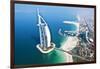 Aerial View of the Burj Al Arab, Dubai, United Arab Emirates-Bill Bachmann-Framed Premium Photographic Print