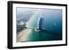 Aerial View of the Burj Al Arab, Dubai, United Arab Emirates-Bill Bachmann-Framed Photographic Print