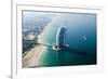 Aerial View of the Burj Al Arab, Dubai, United Arab Emirates-Bill Bachmann-Framed Photographic Print