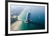 Aerial View of the Burj Al Arab, Dubai, United Arab Emirates-Bill Bachmann-Framed Photographic Print