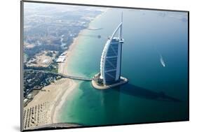 Aerial View of the Burj Al Arab, Dubai, United Arab Emirates-Bill Bachmann-Mounted Photographic Print