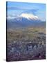 Aerial View of the Capital with Snow-Covered Mountain in Background, La Paz, Bolivia-Jim Zuckerman-Stretched Canvas