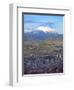 Aerial View of the Capital with Snow-Covered Mountain in Background, La Paz, Bolivia-Jim Zuckerman-Framed Premium Photographic Print