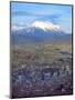 Aerial View of the Capital with Snow-Covered Mountain in Background, La Paz, Bolivia-Jim Zuckerman-Mounted Premium Photographic Print