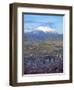 Aerial View of the Capital with Snow-Covered Mountain in Background, La Paz, Bolivia-Jim Zuckerman-Framed Photographic Print