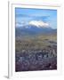 Aerial View of the Capital with Snow-Covered Mountain in Background, La Paz, Bolivia-Jim Zuckerman-Framed Photographic Print