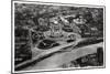 Aerial View of the Cathedral of Christ the Saviour, Moscow, USSR, from a Zeppelin, 1930-null-Mounted Giclee Print