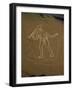 Aerial View of the Cerne Abbas Giant, Dorset, England, United Kingdom-Adam Woolfitt-Framed Photographic Print