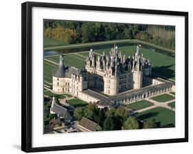 Aerial View of the Chateau of Chambord, Loir Et Cher, Region De La Loire, Loire Valley, France-Bruno Morandi-Framed Photographic Print