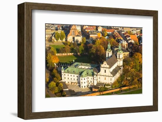 Aerial View of the Church of St. Stanislaus Bishop in Krakow, Poland.-De Visu-Framed Photographic Print