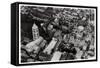 Aerial View of the Church of the Holy Sepulchre, Jerusalem, Palestine, from a Zeppelin, 1931-null-Framed Stretched Canvas