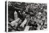 Aerial View of the Church of the Holy Sepulchre, Jerusalem, Palestine, from a Zeppelin, 1931-null-Stretched Canvas