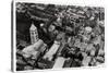 Aerial View of the Church of the Holy Sepulchre, Jerusalem, Palestine, from a Zeppelin, 1931-null-Stretched Canvas