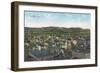 Aerial View of the City - Corvallis, OR-Lantern Press-Framed Art Print
