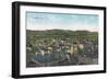 Aerial View of the City - Corvallis, OR-Lantern Press-Framed Art Print