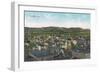 Aerial View of the City - Corvallis, OR-Lantern Press-Framed Art Print