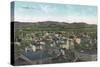 Aerial View of the City - Corvallis, OR-Lantern Press-Stretched Canvas