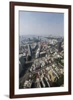 Aerial View of the City of Ho Chi Minh City (Saigon), from the Bitexco Financial Tower, Vietnam-Michael Nolan-Framed Photographic Print