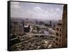 Aerial View of the City of Shanghai-null-Framed Stretched Canvas