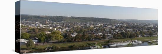 Aerial View of the City of Trier and River Mosel, Rhineland-Palatinate, Germany-null-Stretched Canvas