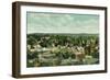 Aerial View of the City - Paso Robles, CA-Lantern Press-Framed Art Print