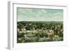 Aerial View of the City - Paso Robles, CA-Lantern Press-Framed Art Print