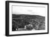 Aerial View of the City - Renton, WA-Lantern Press-Framed Art Print